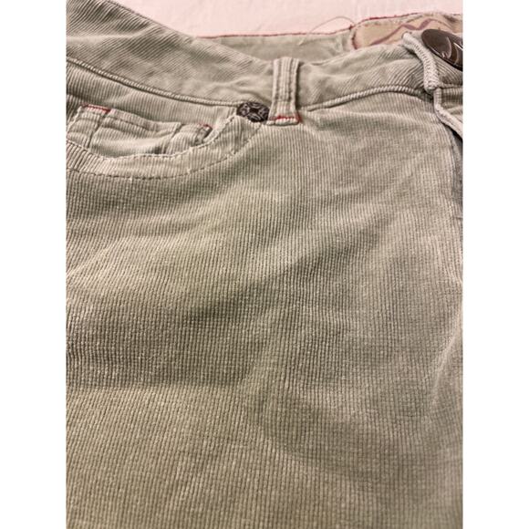 Marisa Christina Corduroy Capri Cropped‎ Pants Womens Size 30 Green - Picture 3 of 8
